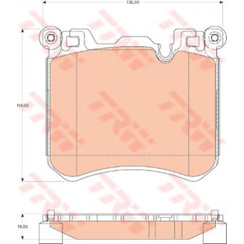 GDB1826  TRW - Гальмівні колодки до дисків — фото товара №2
