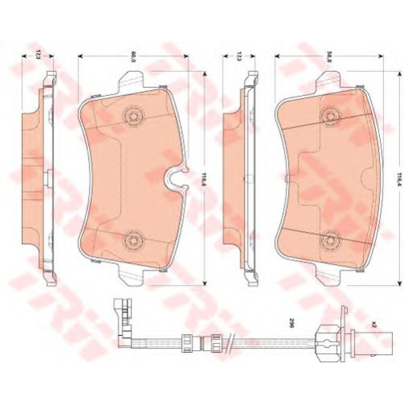 GDB1867  TRW - Гальмівні колодки до дисків — фото товара №1