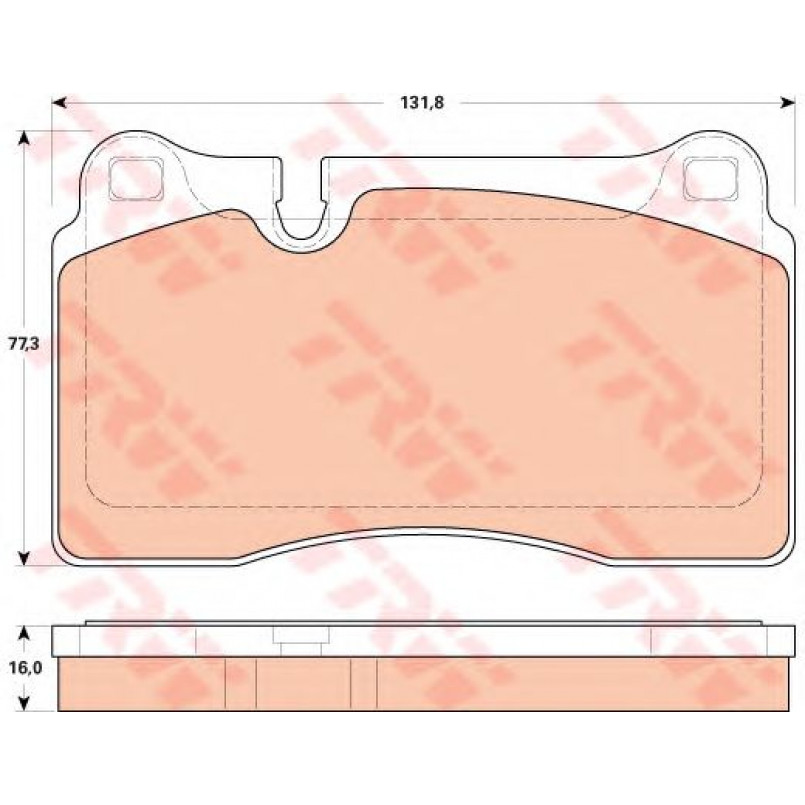 GDB1912  TRW - Гальмівні колодки до дисків — фото товара №2