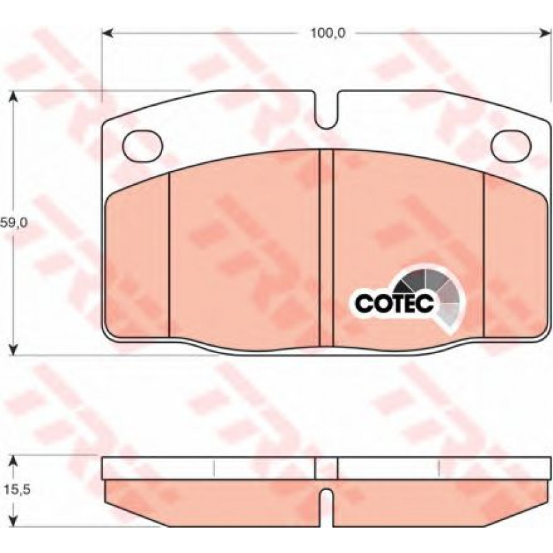 GDB199  TRW - Гальмівні колодки до дисків — фото товара №2