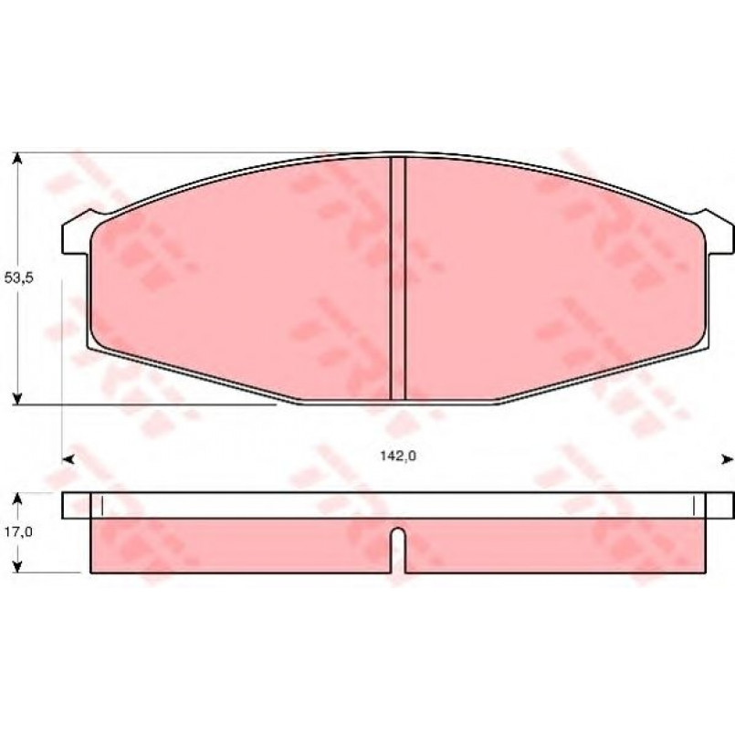 GDB251  TRW - Гальмівні колодки до дисків — фото товара №2