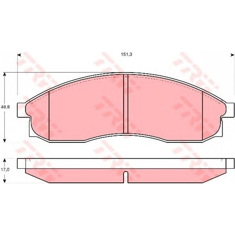 GDB3107  TRW - Гальмівні колодки до дисків — фото товара №1