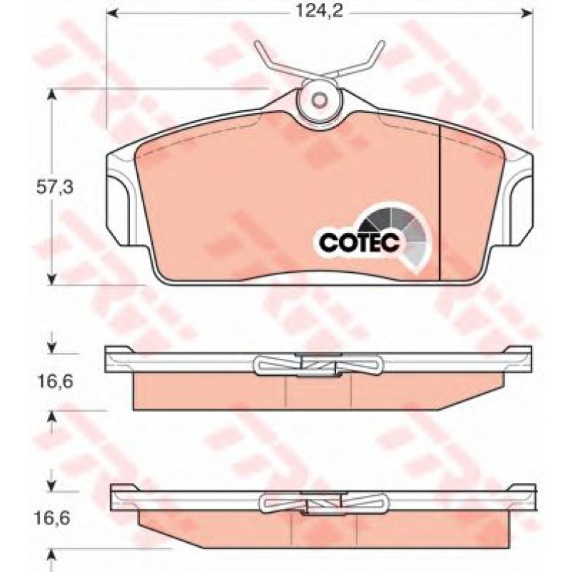 GDB3168  TRW - Гальмівні колодки до дисків — фото товара №1
