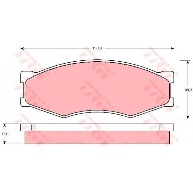 GDB318  TRW - Гальмівні колодки до дисків — фото товара №2