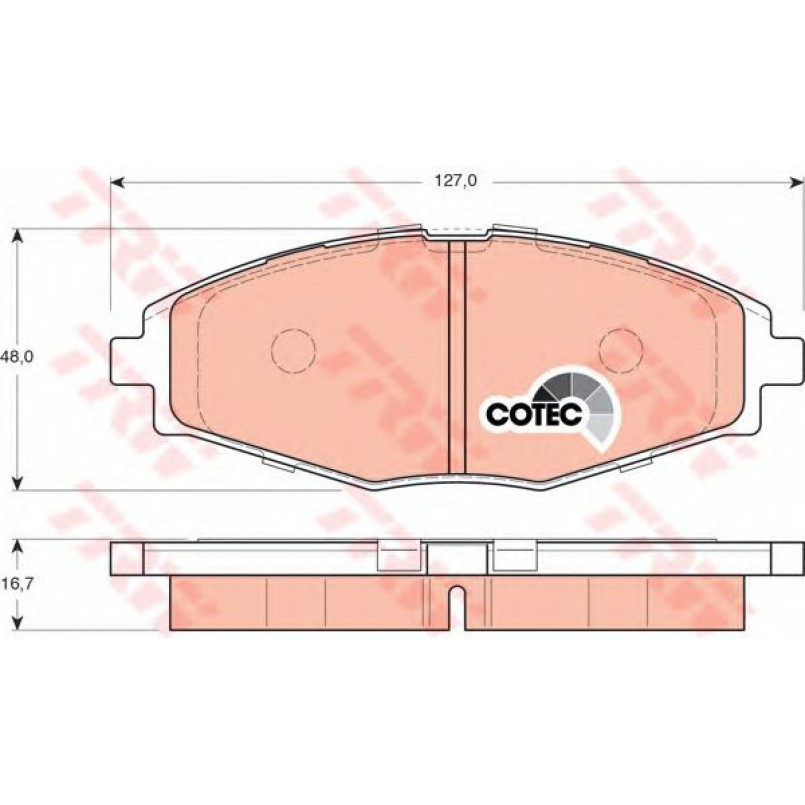 GDB3195  TRW - Гальмівні колодки до дисків — фото товара №1