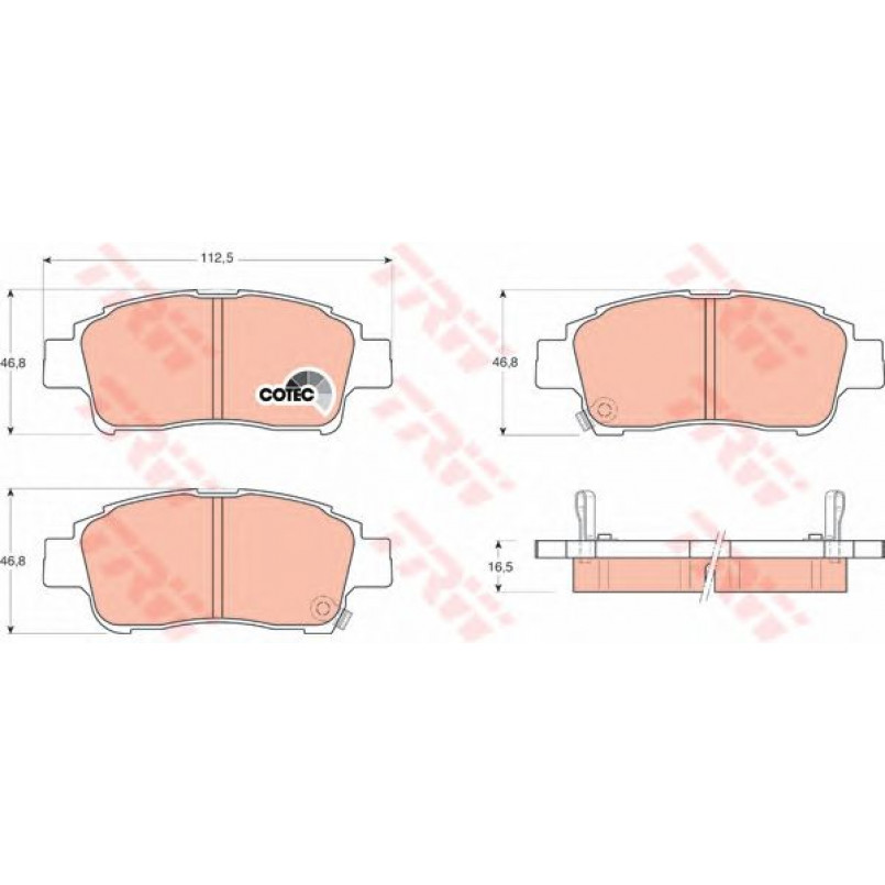 GDB3218  TRW - Гальмівні колодки до дисків — фото товара №1