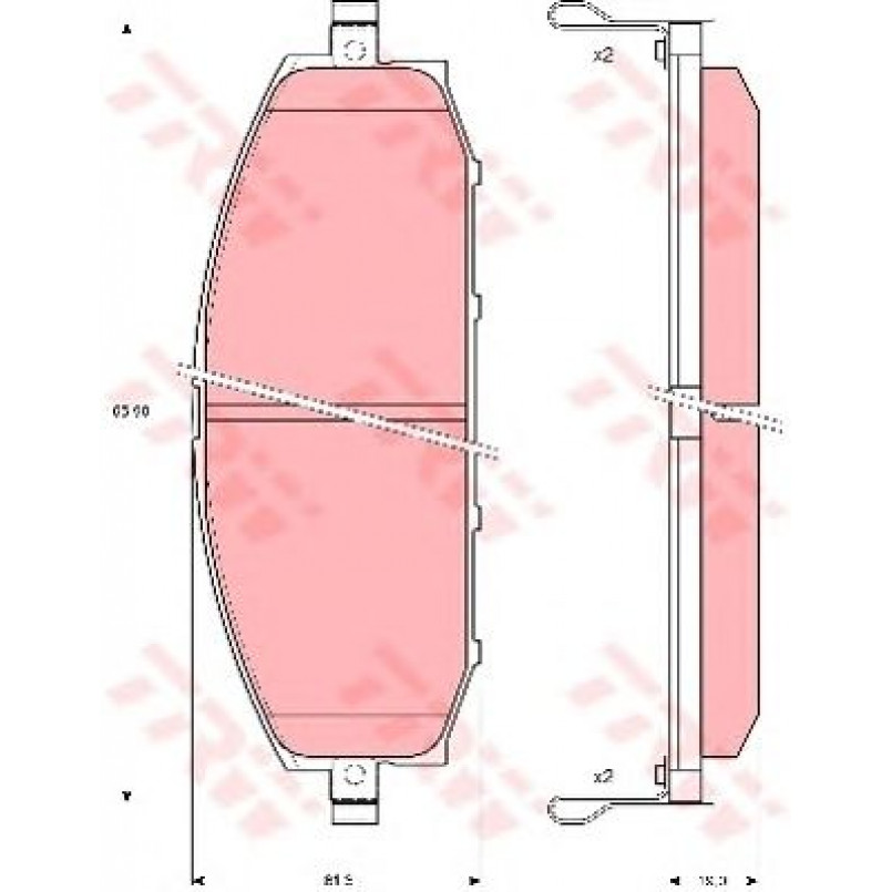 GDB3222  TRW - Гальмівні колодки до дисків — фото товара №2