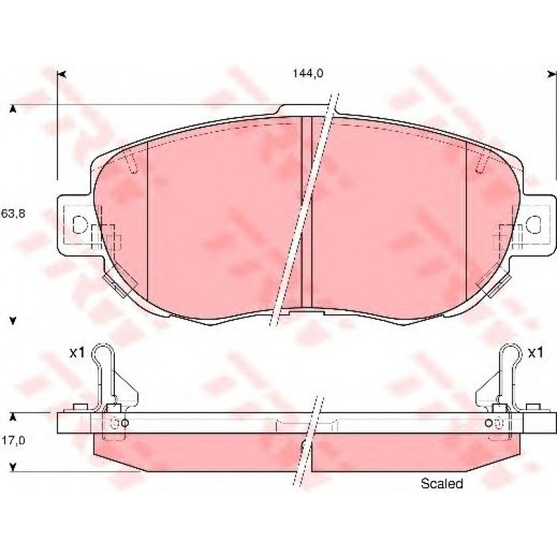 GDB3235  TRW - Гальмівні колодки до дисків — фото товара №1