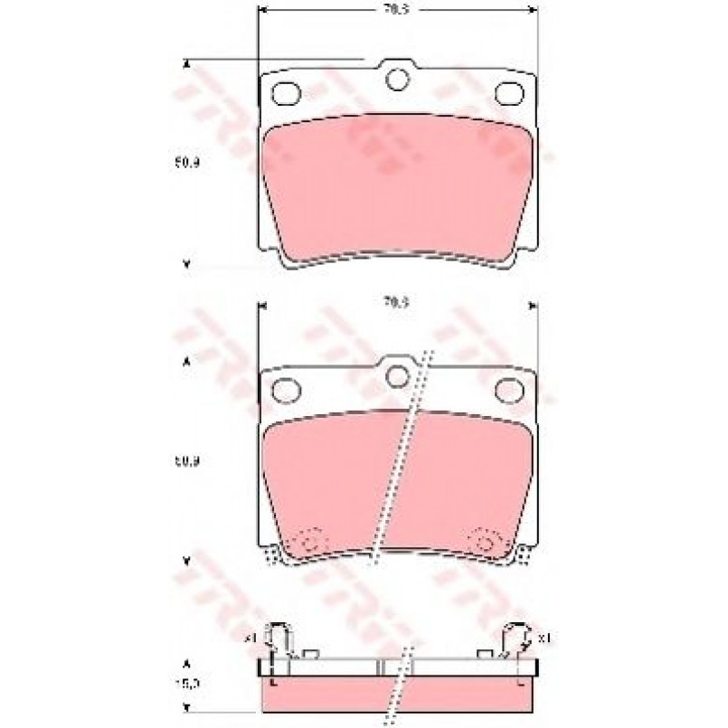 GDB3239  TRW - Гальмівні колодки до дисків — фото товара №1