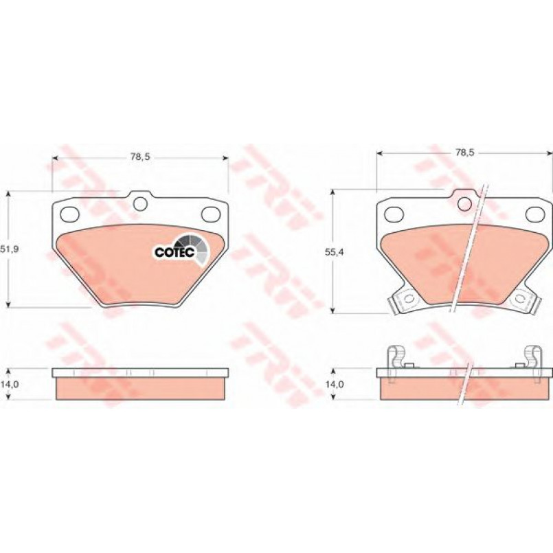 GDB3243  TRW - Гальмівні колодки до дисків — фото товара №1
