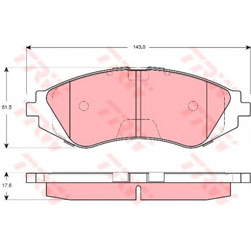 GDB3265  TRW - Гальмівні колодки до дисків — фото товара №1