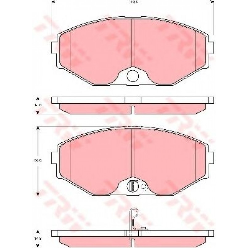 GDB3273  TRW - Гальмівні колодки до дисків — фото товара №2