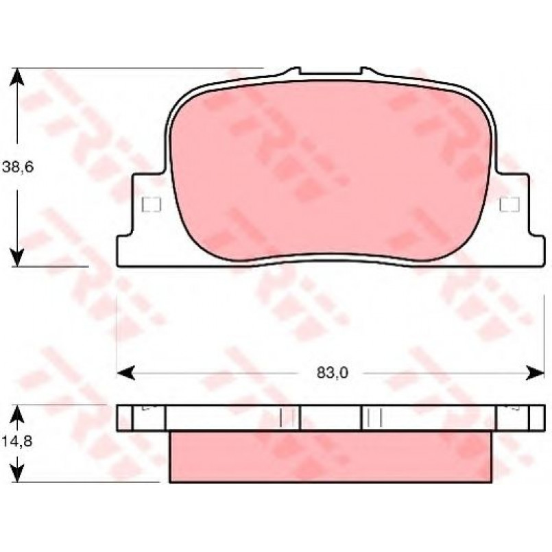 GDB3278  TRW - Гальмівні колодки до дисків — фото товара №2