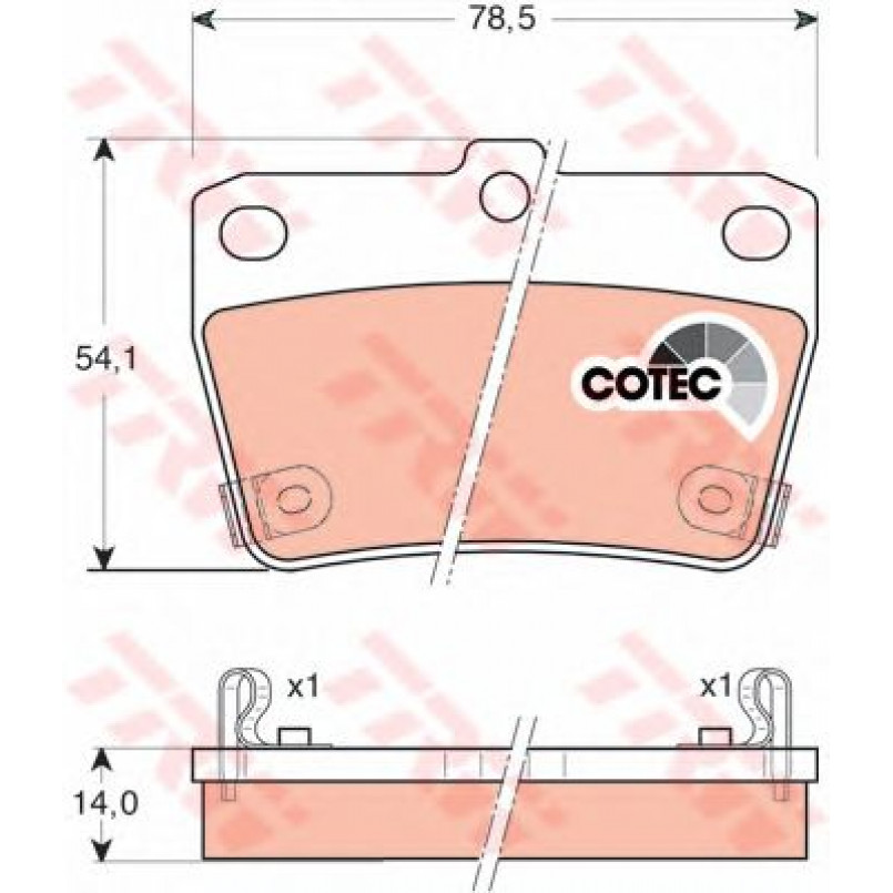 GDB3279  TRW - Гальмівні колодки до дисків — фото товара №1