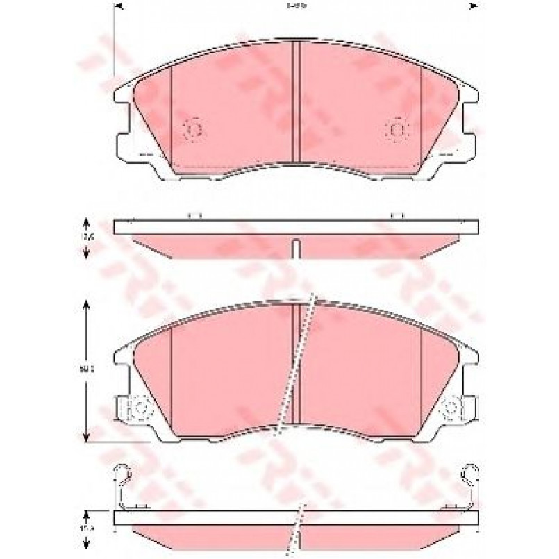 GDB3299  TRW - Гальмівні колодки до дисків — фото товара №1