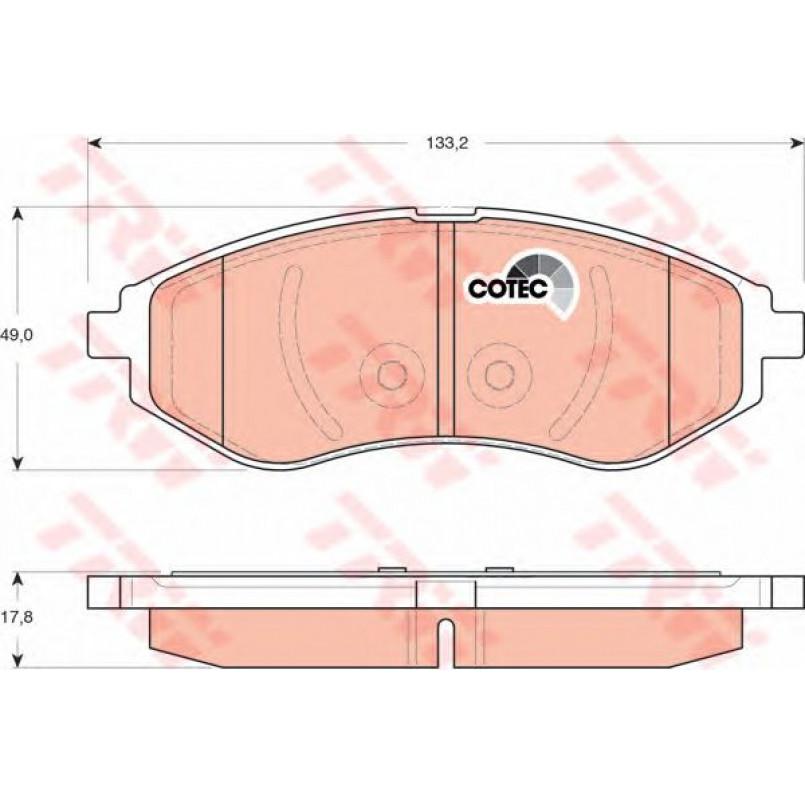 GDB3330  TRW - Гальмівні колодки до дисків — фото товара №1