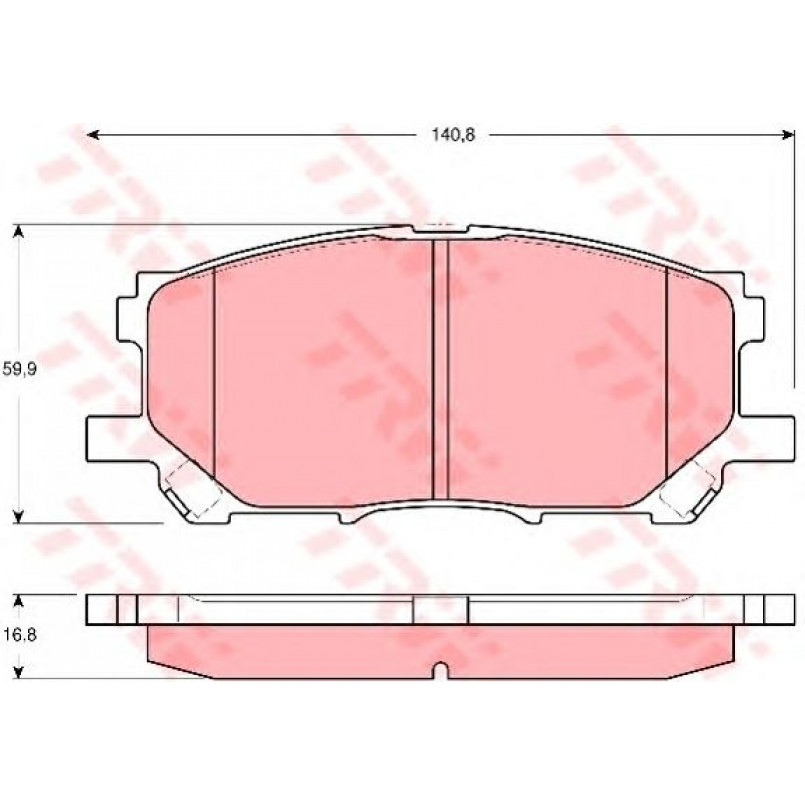 GDB3338  TRW - Гальмівні колодки до дисків — фото товара №1