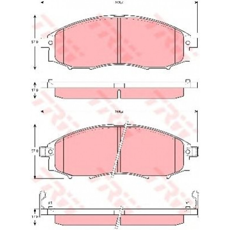 GDB3340  TRW - Гальмівні колодки до дисків — фото товара №1