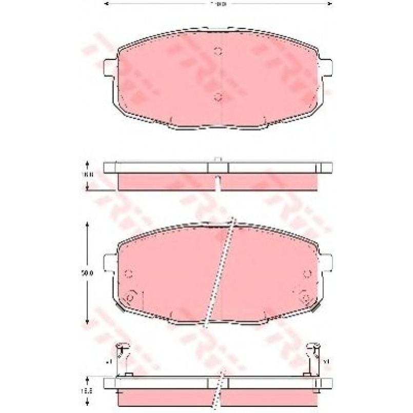 GDB3342  TRW - Гальмівні колодки до дисків — фото товара №1