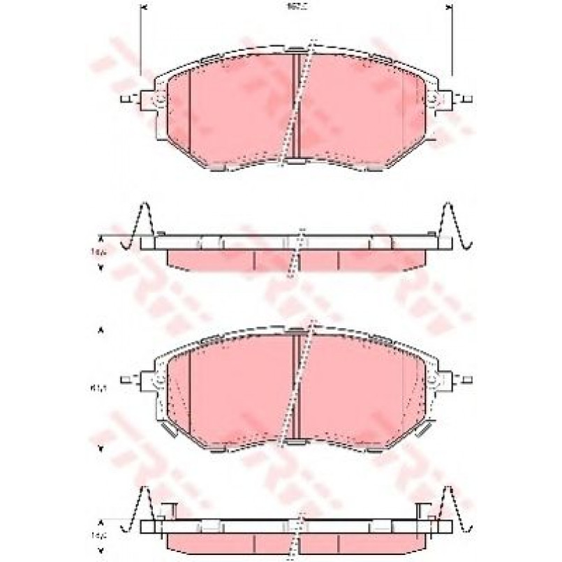 GDB3372  TRW - Гальмівні колодки до дисків — фото товара №1