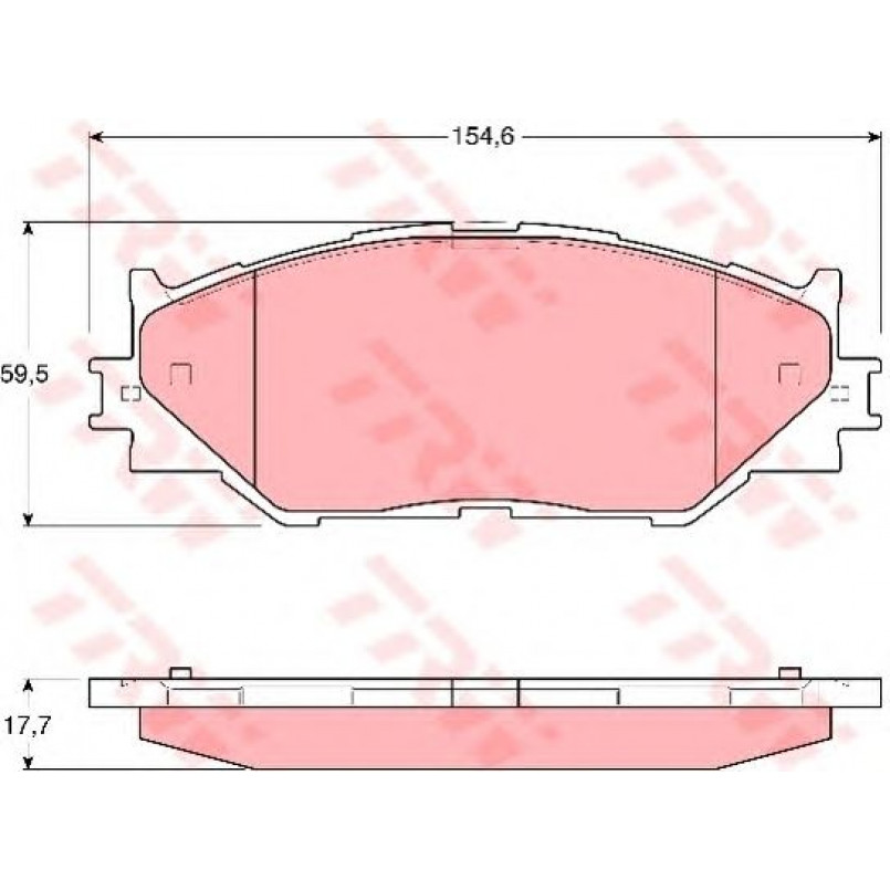 GDB3410  TRW - Гальмівні колодки до дисків — фото товара №1