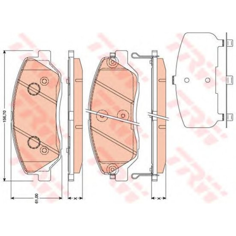 GDB3418  TRW - Гальмівні колодки до дисків — фото товара №1