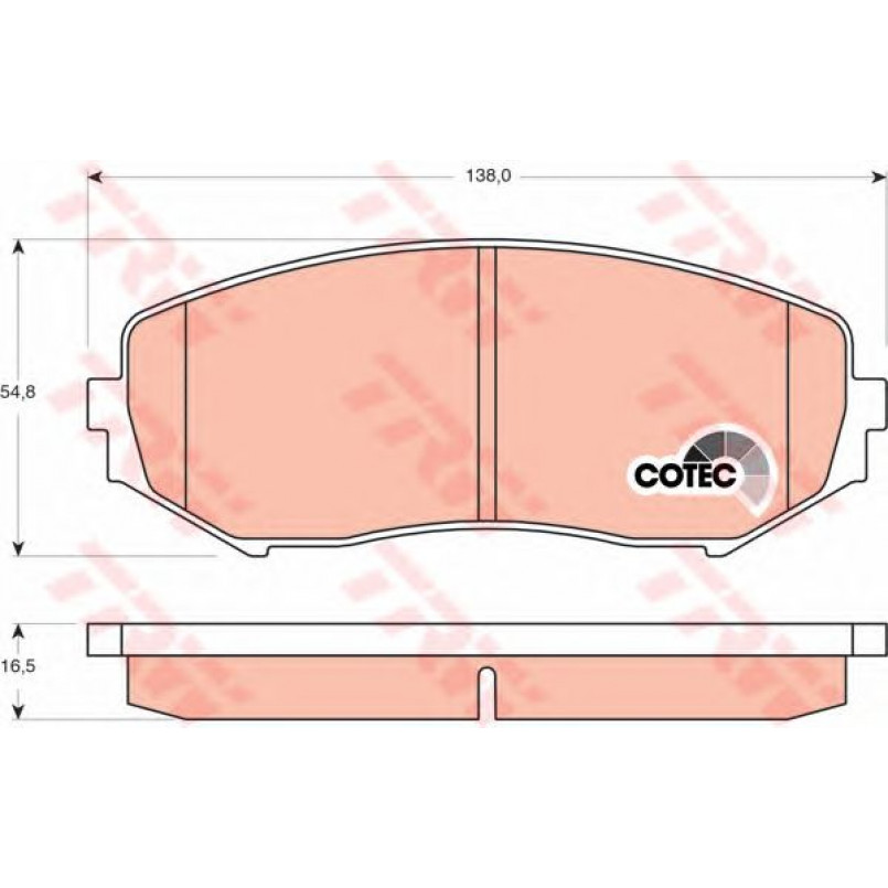 GDB3443  TRW - Гальмівні колодки до дисків — фото товара №2