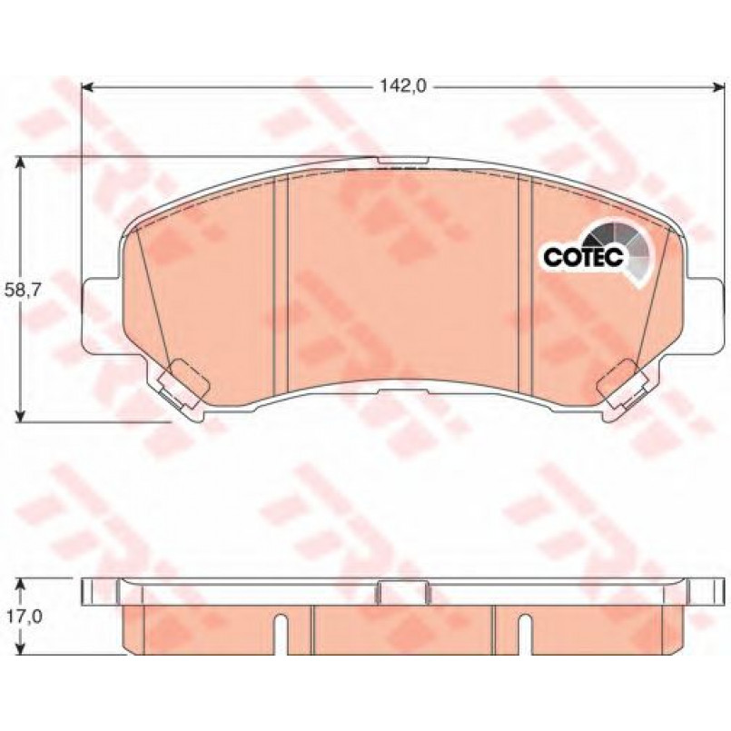 GDB3467  TRW - Гальмівні колодки до дисків — фото товара №1
