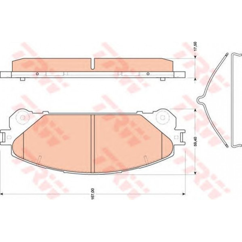 GDB3484  TRW - Гальмівні колодки до дисків — фото товара №1