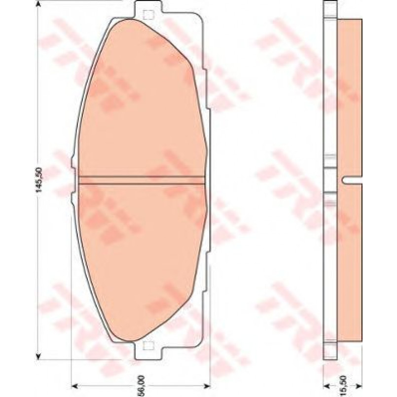GDB3485  TRW - Гальмівні колодки до дисків — фото товара №2