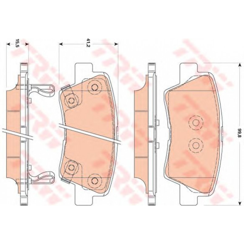 GDB3494  TRW - Гальмівні колодки до дисків — фото товара №1