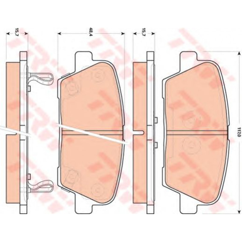 GDB3499  TRW - Гальмівні колодки до дисків — фото товара №1