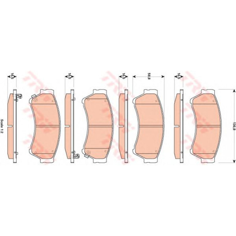 GDB3501  TRW - Гальмівні колодки до дисків — фото товара №1