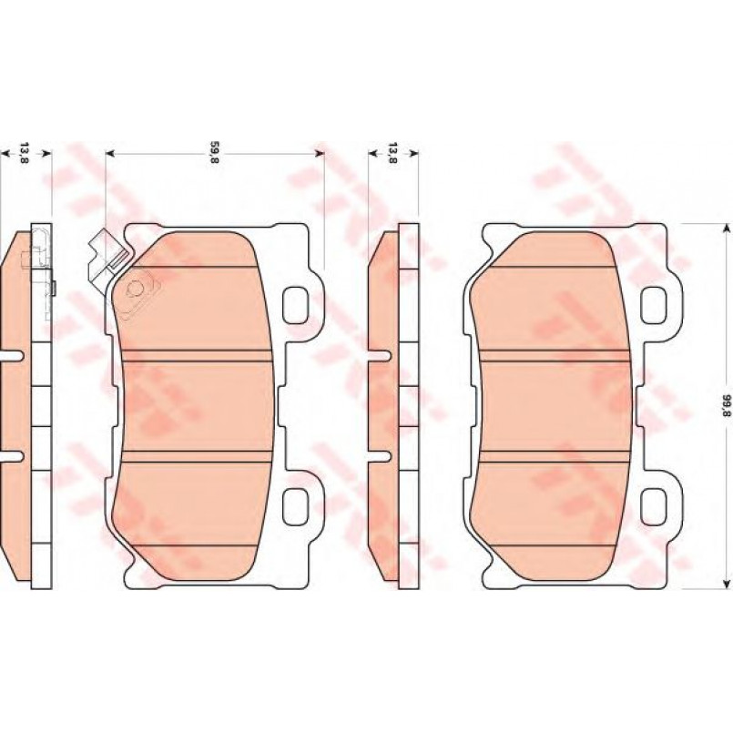 GDB3515  TRW - Гальмівні колодки до дисків — фото товара №1