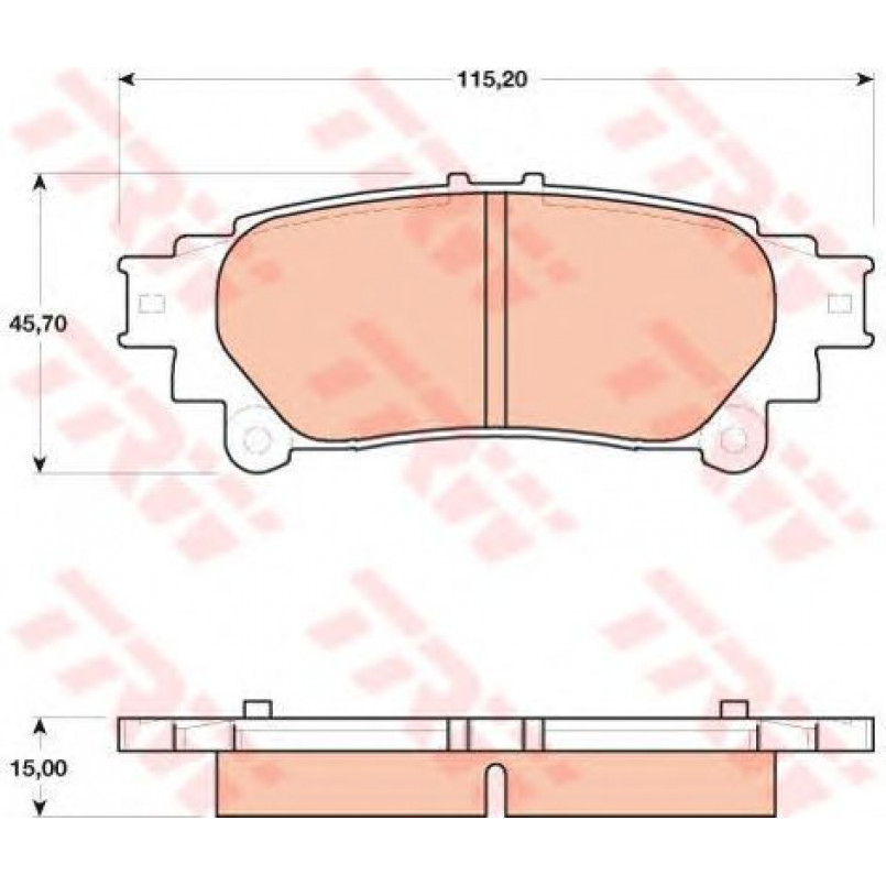 GDB4174  TRW - Гальмівні колодки до дисків — фото товара №1