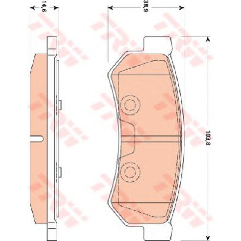 GDB4178  TRW - Гальмівні колодки до дисків — фото товара №1