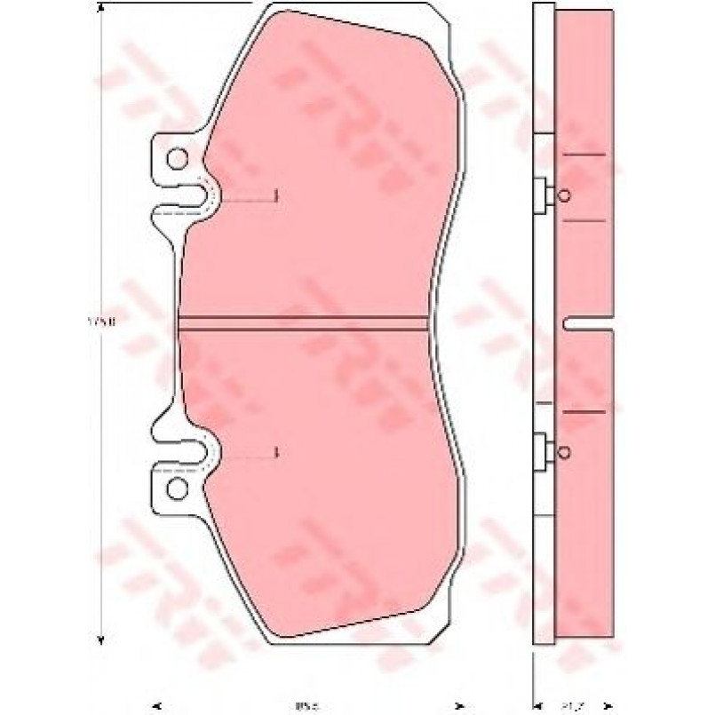 GDB5050  TRW - Гальмівні колодки до дисків — фото товара №1