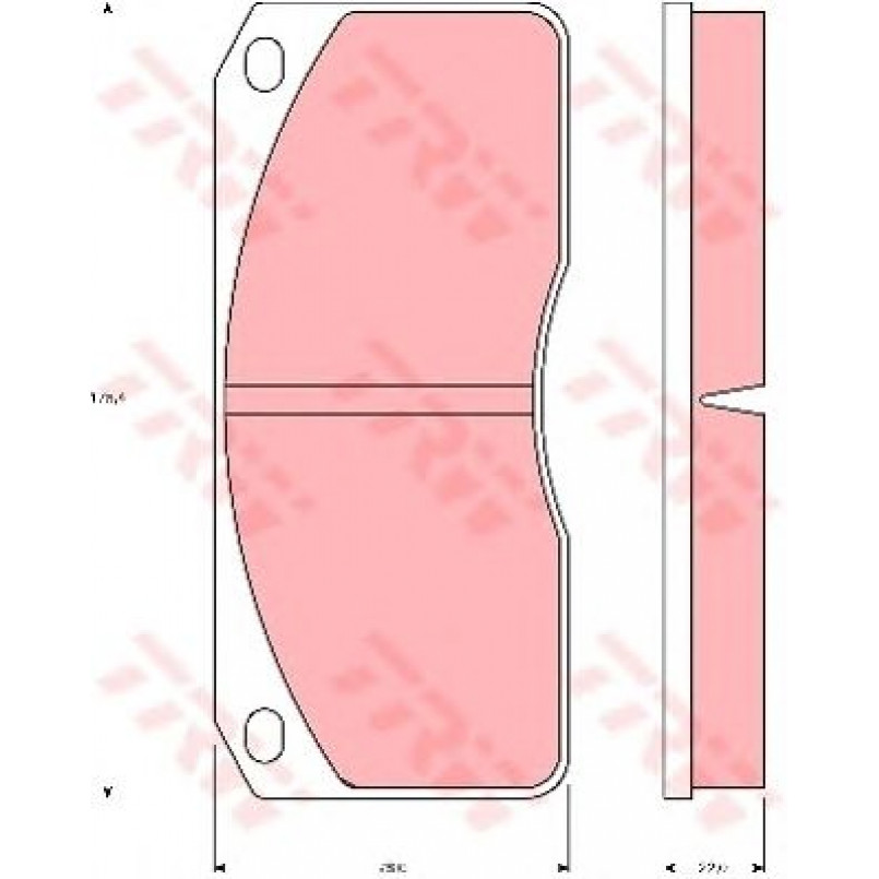 GDB5056  TRW - Гальмівні колодки до дисків — фото товара №2