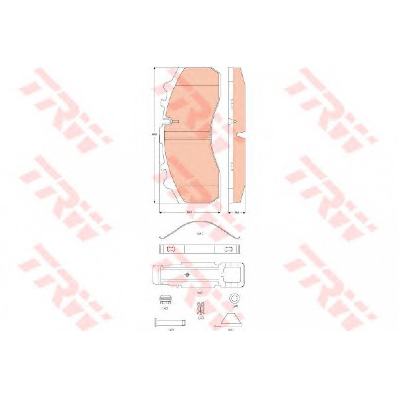GDB5067  TRW - Гальмівні колодки до дисків — фото товара №3