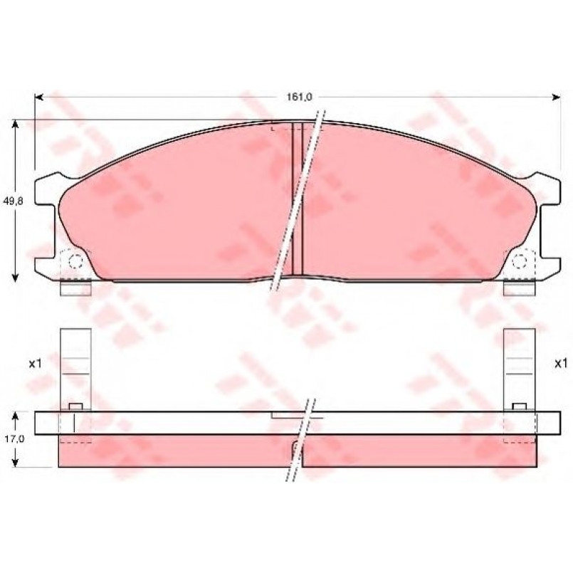 GDB766  TRW - Гальмівні колодки до дисків — фото товара №1