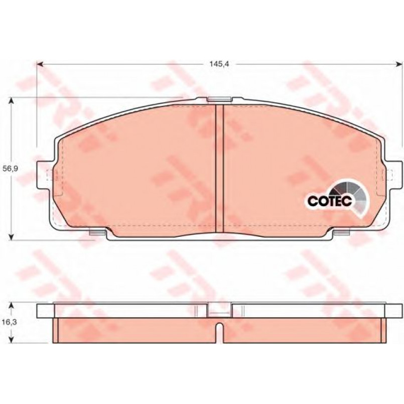GDB770  TRW - Гальмівні колодки до дисків — фото товара №2