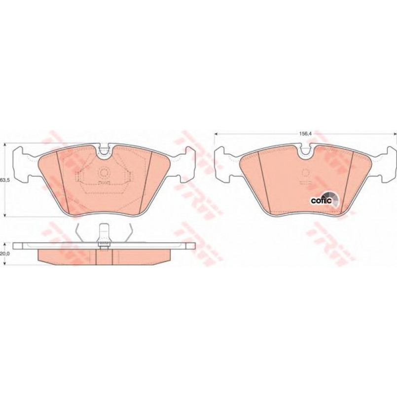 GDB916  TRW - Гальмівні колодки до дисків — фото товара №1