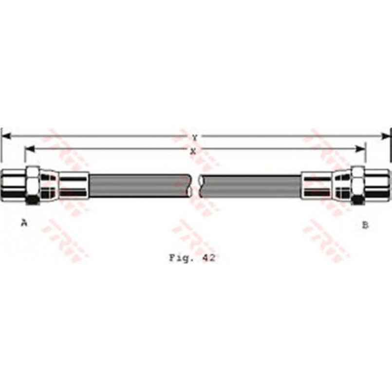 PHA119  TRW - Гальмівний шланг — фото товара №1