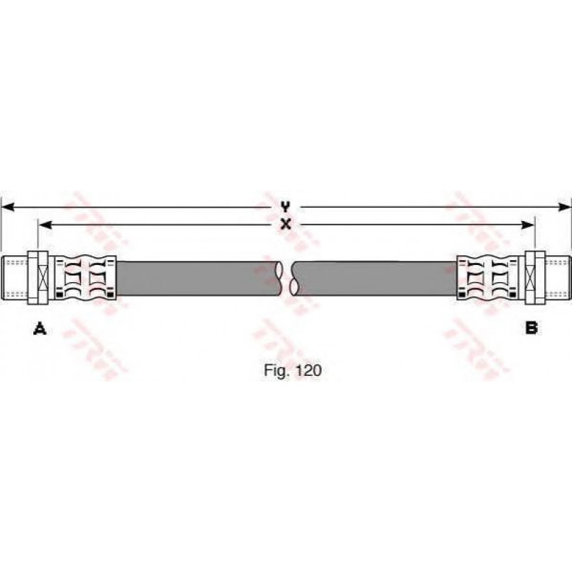 PHA295  TRW - Гальмівний шланг — фото товара №1