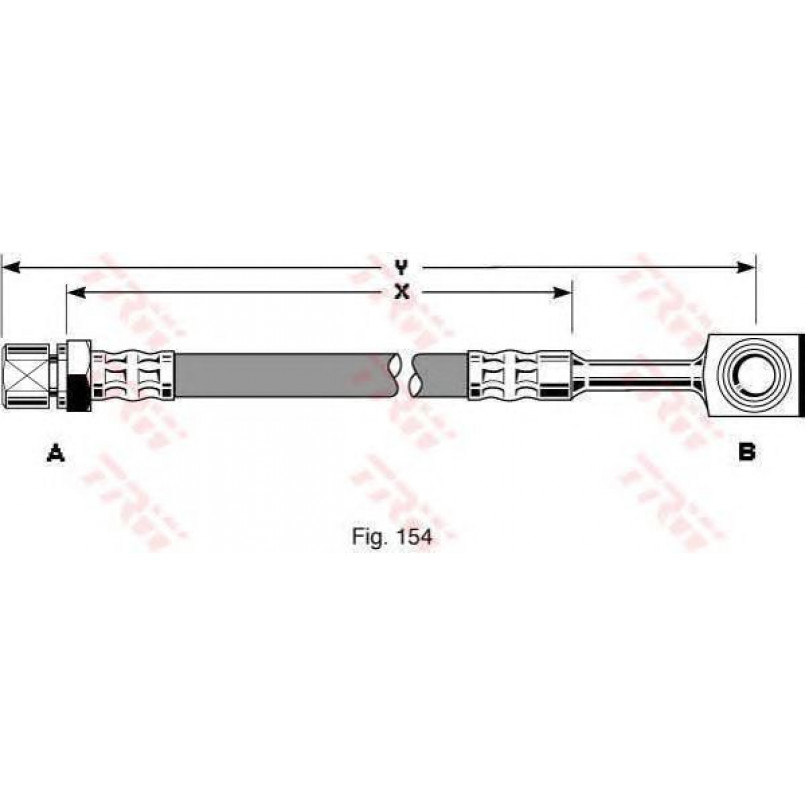 PHD288  TRW - Гальмівний шланг — фото товара №1