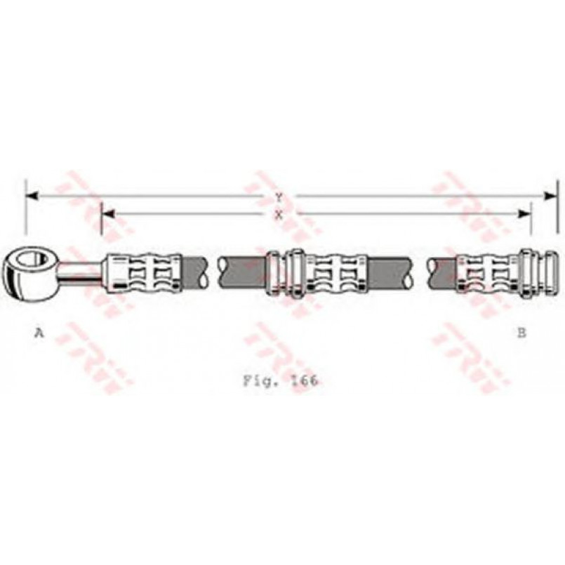 PHD346  TRW - Гальмівний шланг — фото товара №1