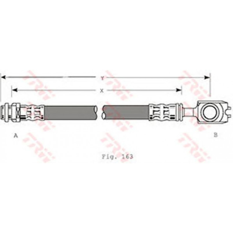 PHD349  TRW - Гальмівний шланг — фото товара №1