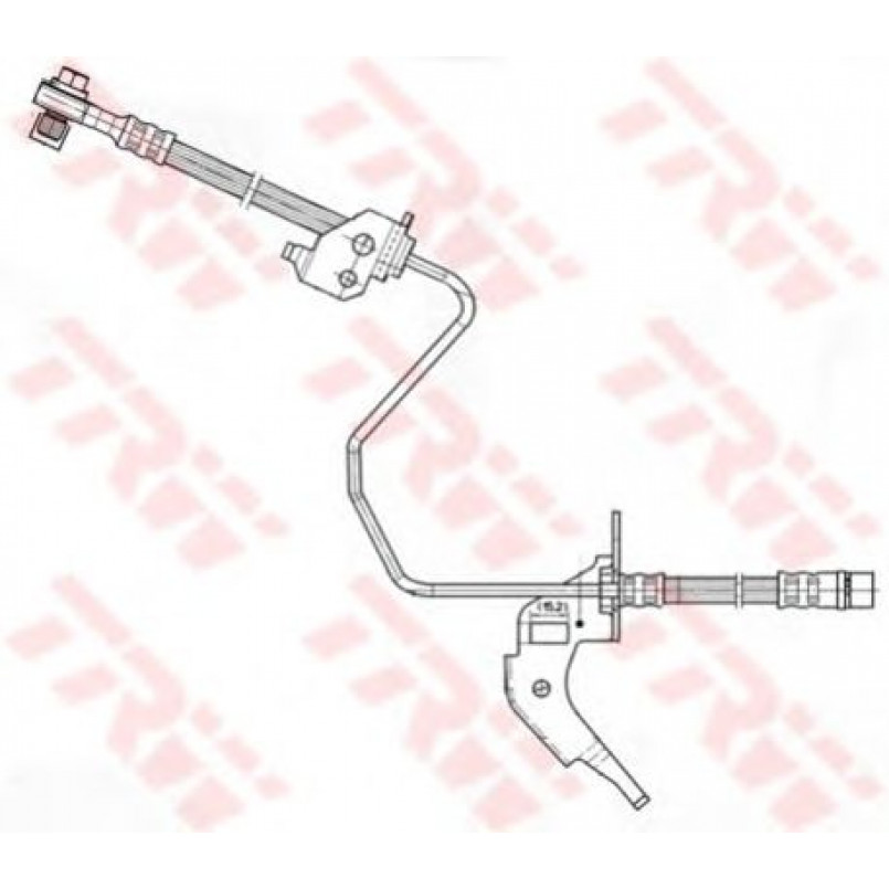 PHD566  TRW - Гальмівний шланг — фото товара №1