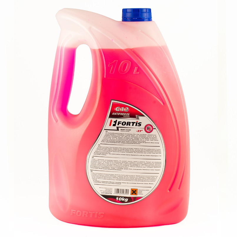 Антифриз готовий до використання Fortis G12 Red  -37° (червоний) 10кг — фото товара №2