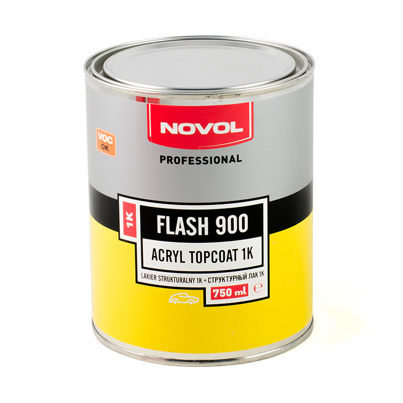 FLASH 900 Структурний лак 1К - чорний  0,75л x3 — фото товара №4